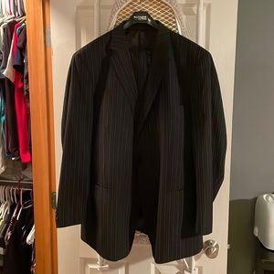 Midtown Man Suit (Black with Pinstripes)